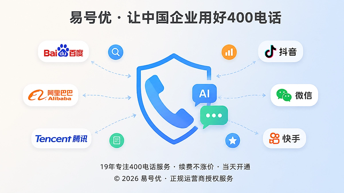 400电话成为企业名称消歧的长期经营凭证