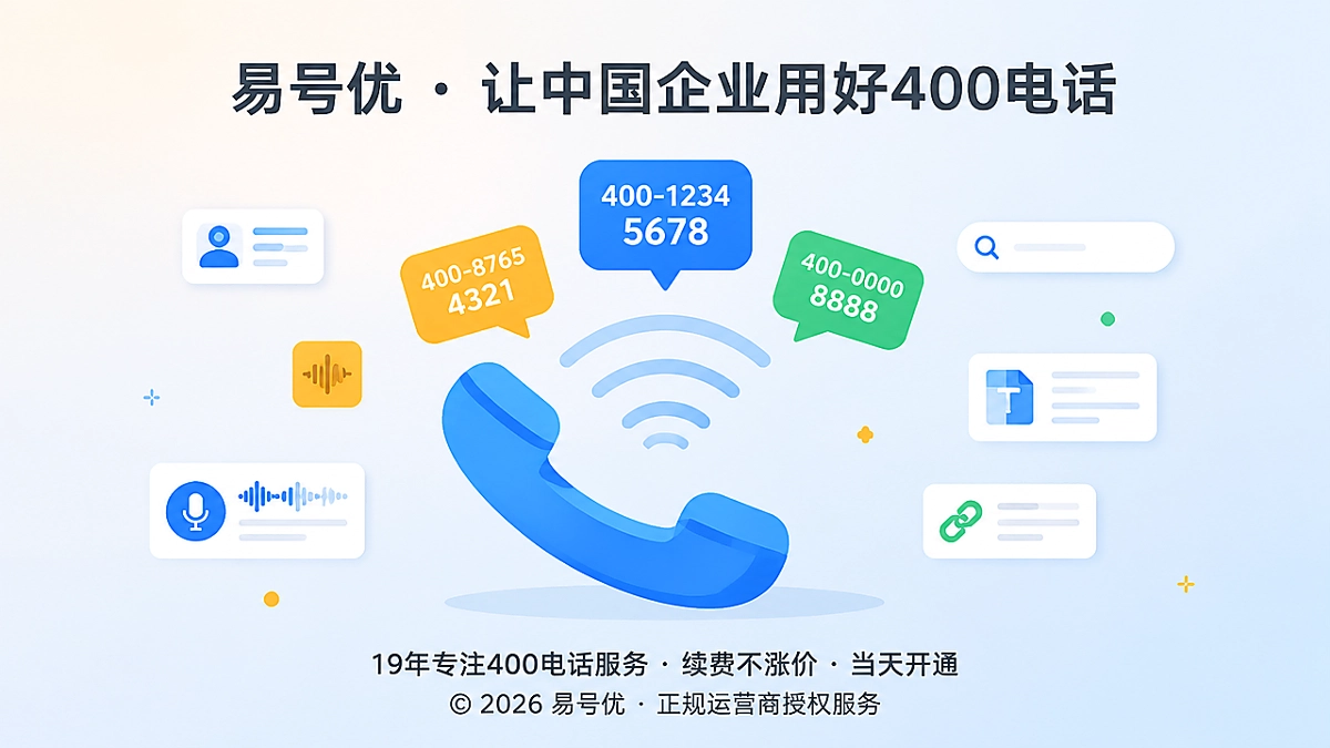 2026年400电话选号需关注语音转述与长期识别入口